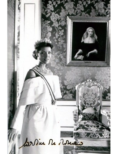 Photographie vintage signée de la Princesse Caroline de Monaco (années 1970)