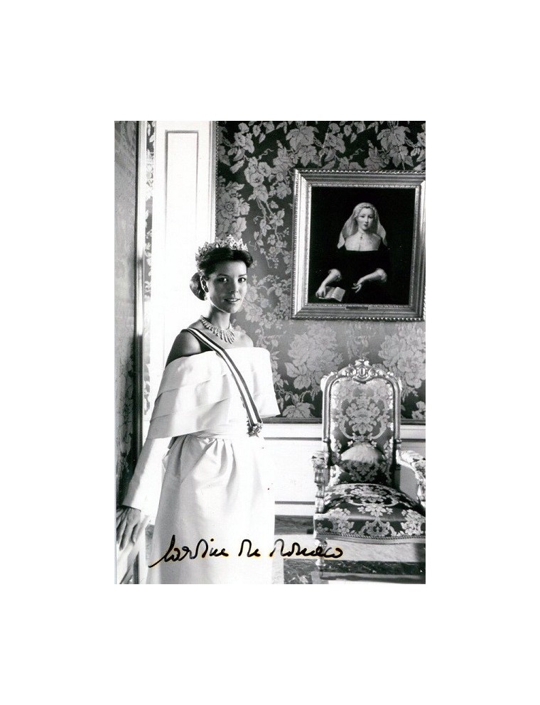 Photographie vintage signée de la Princesse Caroline de Monaco (années 1970)