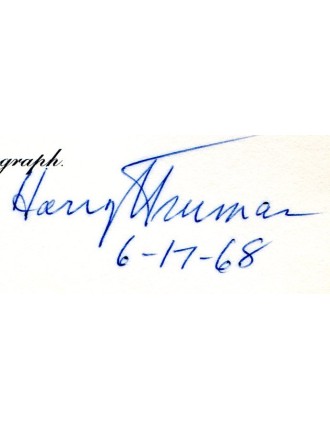 TRUMAN Harry (1884-1972)