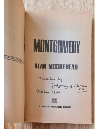 Livre rare dédicacé par le Maréchal Bernard Law Montgomery (octobre 1968)