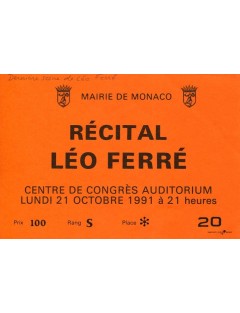 FERRE Léo (1916-1993)