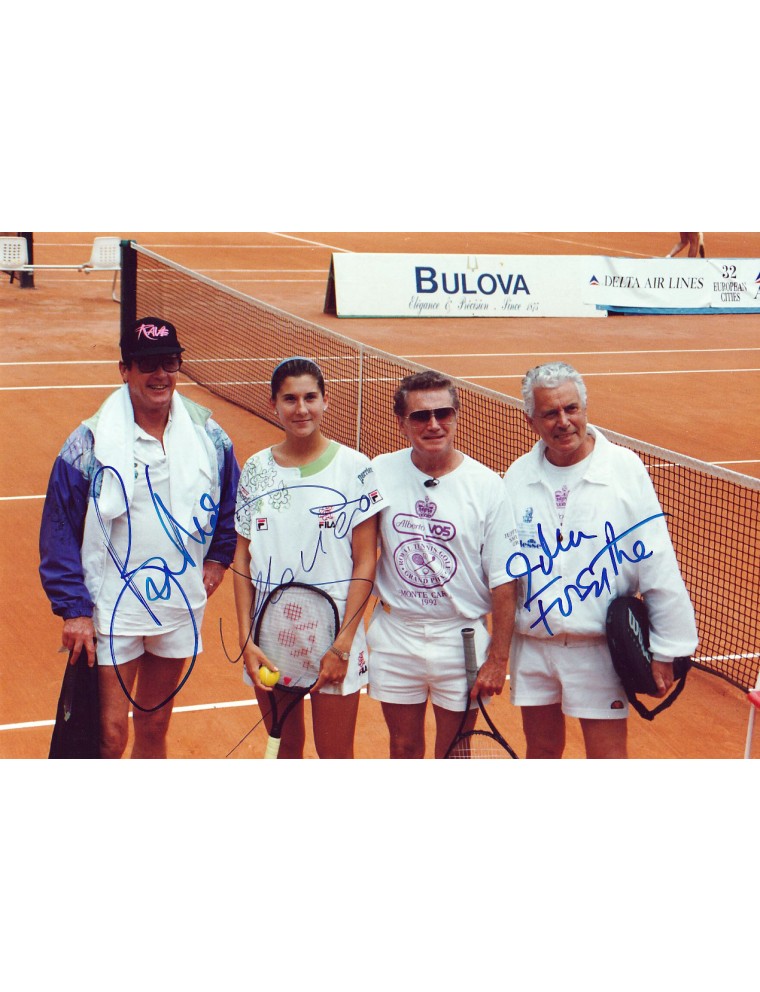 ROGER MOORE, MONICA SELES & JOHN FORSYTHE