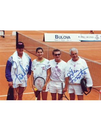 ROGER MOORE, MONICA SELES & JOHN FORSYTHE