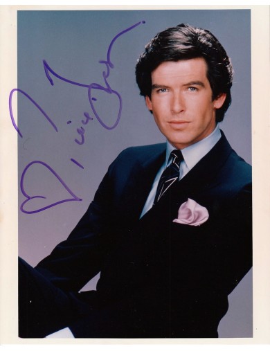 PHOTO DEDICACEE DE PIERCE BROSNAN