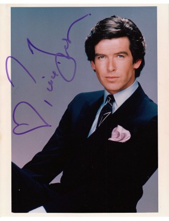 PHOTO DEDICACEE DE PIERCE BROSNAN