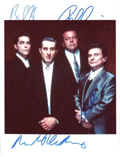 Photo signée par Robert de Niro, Joe Pesci, Ray Liotta et Paul Sorvino