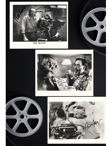 Lot de 3 photographies argentiques originales de production signées – Wes Craven, Francis Ford Coppola & Nicholas Meyer