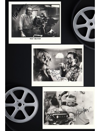 Lot de 3 photographies argentiques originales de production signées – Wes Craven, Francis Ford Coppola & Nicholas Meyer