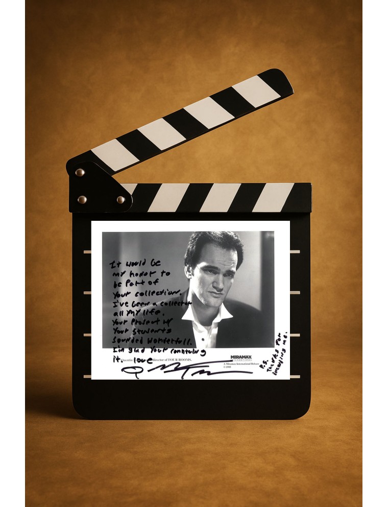 Quentin Tarantino – Photo originale manuscrite et signée