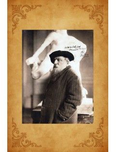 Photo dédicacée d'Auguste Rodin
