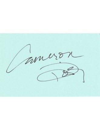 Cameron Diaz – Autographe original signé à Paris en 1997