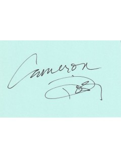 Cameron Diaz – Autographe original signé à Paris en 1997