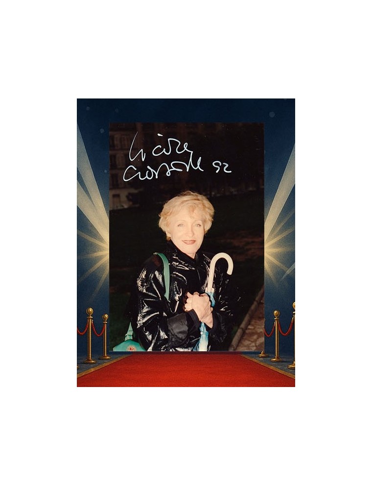 Autographe de Nicole Croisille – Posca blanc (24 juin 1992, Paris)