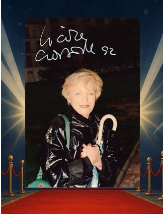 Autographe de Nicole Croisille – Posca blanc (24 juin 1992, Paris)