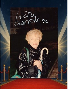 Autographe de Nicole Croisille – Posca blanc (24 juin 1992, Paris)