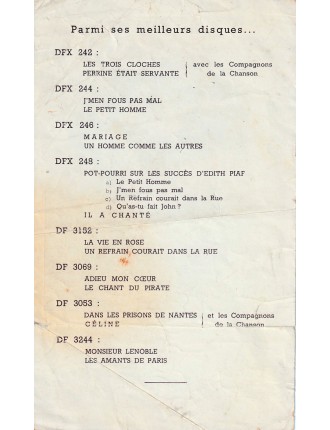 PIAF Edith (1915-1963)