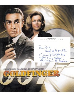 Lettre autographe signée d’Honor Blackman