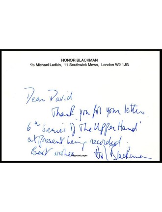 BLACKMAN Honor (1925-2020)