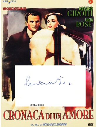 Autographe de Lucia Bose