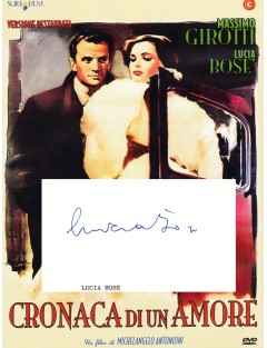 Autographe de Lucia Bose