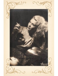 Josette Day – Photographie originale dédicacée et signée à la plume – Harcourt Paris (années 40)