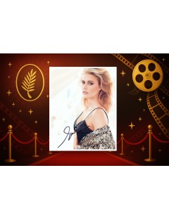 Greta Gerwig – Photo 20 x 27 cm signée en personne – Festival de Cannes 2017