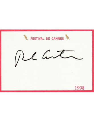 Paul Auster – Carte Festival de Cannes 1998 signée en personne