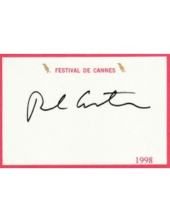 Paul Auster – Carte Festival de Cannes 1998 signée en personne