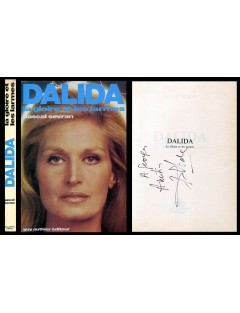 Dalida – Livre La Gloire et les Larmes (Guy Authier Éditeur, 1979) – Envoi autographe manuscrit et signé – Exemplaire rarissime