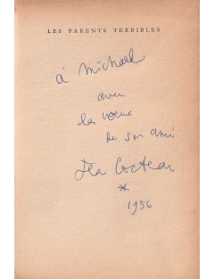 Jean Cocteau – Les Parents Terribles (Édition Livre de Poche, 1955) – Envoi autographe manuscrit et signé
