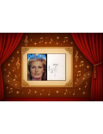 Dalida – Livre La Gloire et les Larmes (Guy Authier Éditeur, 1979) – Envoi autographe manuscrit et signé