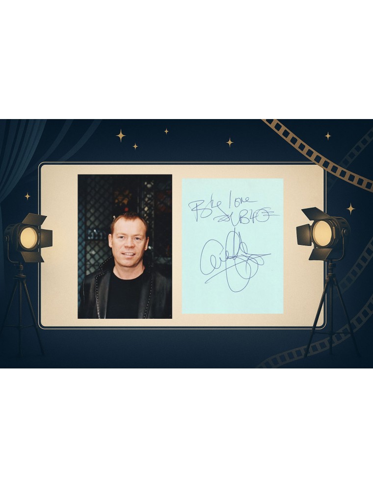 Ali Campbell (UB 40) – Dédicace manuscrite « By love, UB 40 » + signature à Paris (2002) + photo inédite