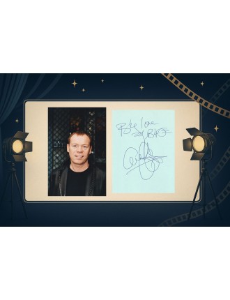Ali Campbell (UB 40) – Dédicace manuscrite « By love, UB 40 » + signature à Paris (2002) + photo inédite