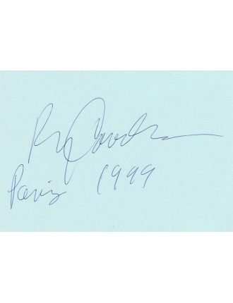 Ry Cooder – Signature à l’encre bleue au Bristol (Paris, 14 juin 1999)