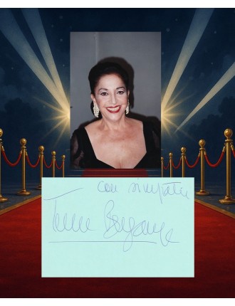Teresa Berganza – Autographe au Théâtre des Champs-Élysées (1997) + photo inédite