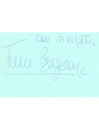 Teresa Berganza – Autographe au Théâtre des Champs-Élysées (1997)