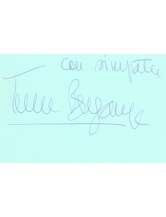 Teresa Berganza – Autographe au Théâtre des Champs-Élysées (1997)
