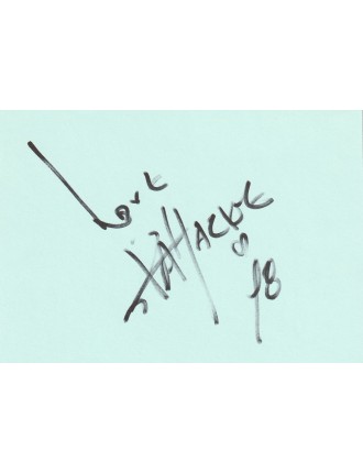 Jackie Chan autographe – Signature originale Hôtel Royal Monceau Paris 1998