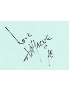 Jackie Chan autographe – Signature originale Hôtel Royal Monceau Paris 1998