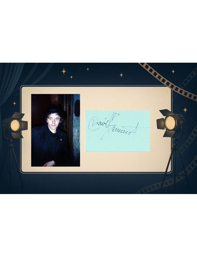 David Bennent autographe – Signature et photo originales Théâtre des Bouffes du Nord 1995