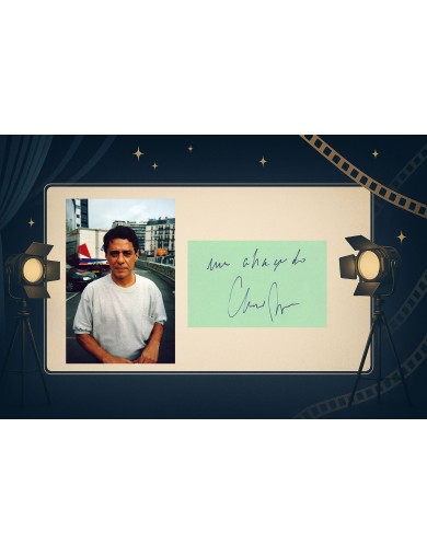 Um abraço do Chico Buarque  ! Chico Buarque autographe – Signature originale France Inter Paris 1993