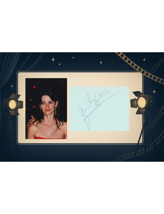 Penélope Cruz autographe – Signature et photo originales Festival de Paris 2002