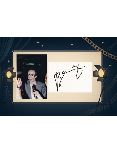 Autographe Roberto Benigni signé à Nice en 1992 – Avec photo originale
