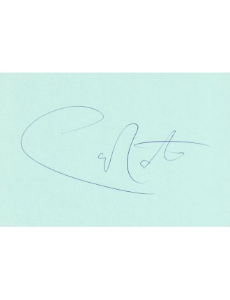 Carlos Santana autographe signé le 29 mai 2000 – bristol 15×10 cm