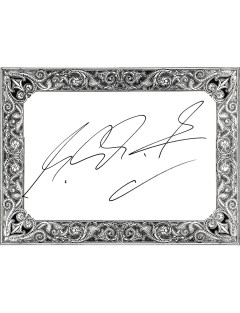 Autographe de Michael Schumacher — Bristol grand format (21 × 28 cm), signé le 24 mai 1995 à Nice