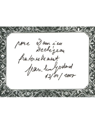 JEAN LUC GODARD - Rare autographe obtenu en 2007 du réalisateur.