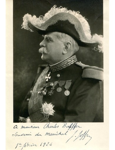 JOFFRE Joseph - Photographie ancienne signée, datée et dédicacée (1er février 1924)