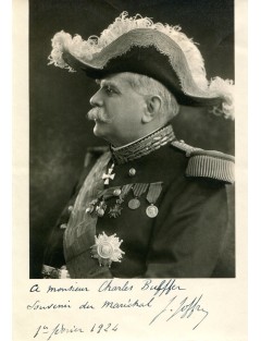 JOFFRE Joseph - Photographie ancienne signée, datée et dédicacée (1er février 1924)