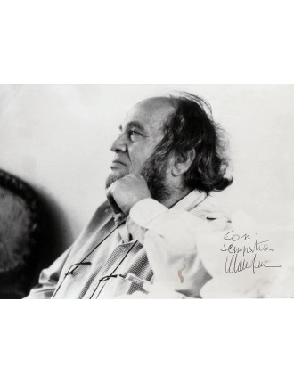 Marco Ferreri – Tirage argentique original 24 × 18 cm signé à Cannes en 1986