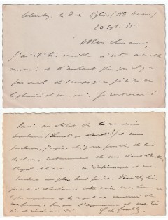 Charles de Gaulle – Lettre autographe signée (Colombey-les-Deux-Églises, 20 septembre 1935)